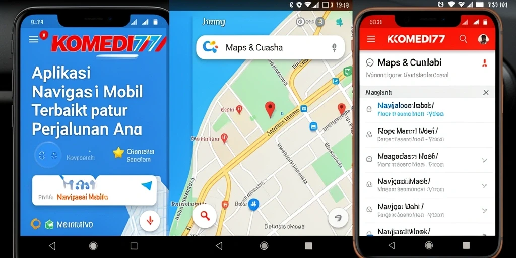 Tampilan antarmuka KOMEDI77 yang intuitif untuk Navigasi Mobil.