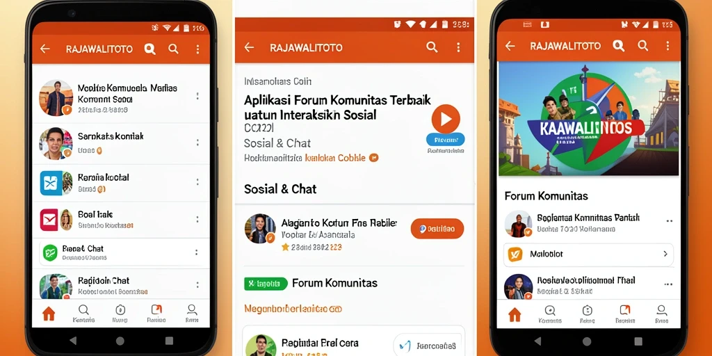 Tampilan antarmuka Forum Komunitas RAJAWALITOTO yang user-friendly.