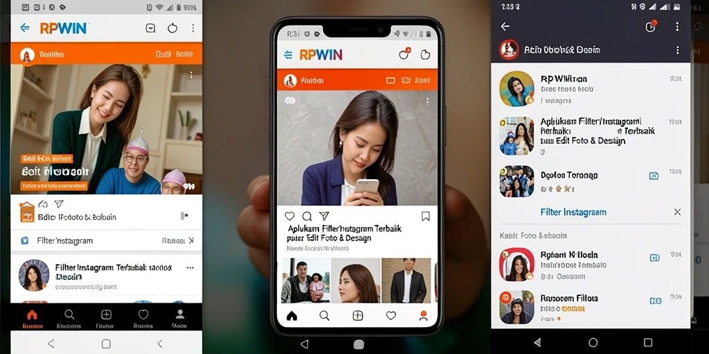 Tampilan antarmuka RPWIN yang mudah digunakan untuk edit foto.