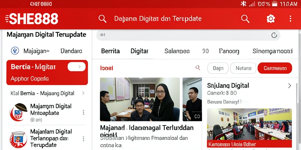 Tampilan antarmuka aplikasi SHE888 yang menarik dan fungsional.