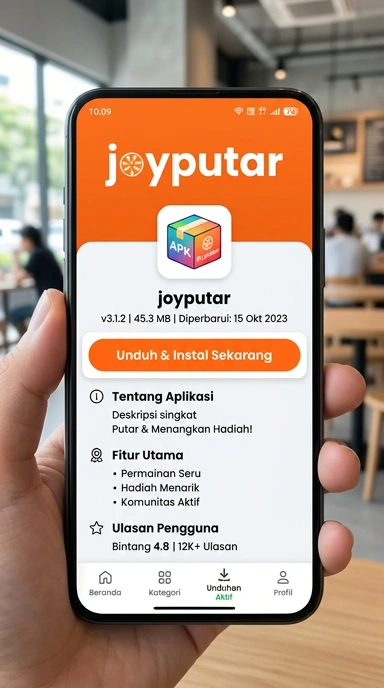 Tampilan halaman APK joyputar