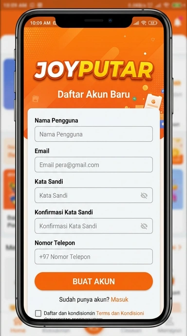 Tampilan halaman daftar joyputar